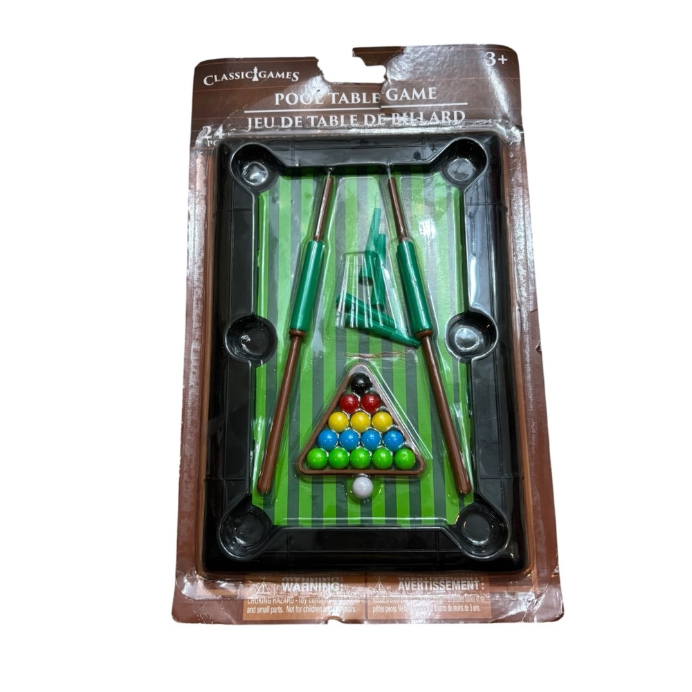 Brand new in Package Classic Games‎ Brand Miniature Pool Table Game with Legs